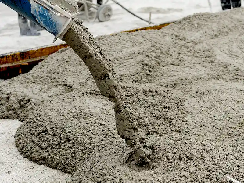 Ready Mix Concrete Being Poured